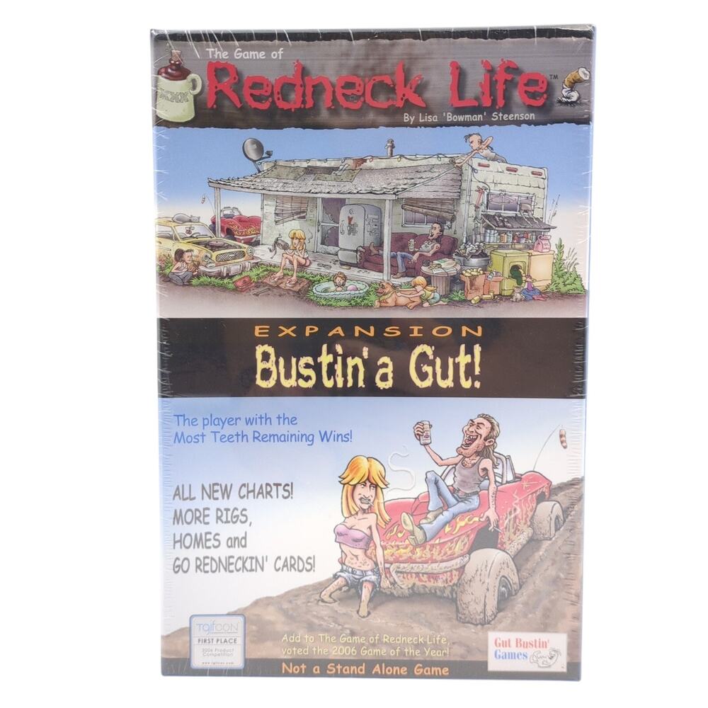 Redneck Life Expansion: Bustin' a Gut! Board Game NEW SEALED Gut Bustin' Games